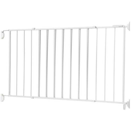 Safety 1st - Wide & Sturdy Sliding Metal Gate - White